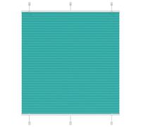 Vidaxl Store Plissé Vert Pétrole 120x100cm Largeur Du Tissu 119,4cm