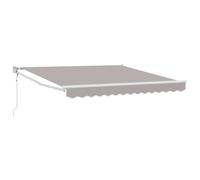 vidaXL Store rétractable Auto Gris Clair 300x250 cm, Tissu de Remplacement pour Store 3x2,5 m Cadre Gris Clair