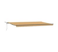 vidaXL Store Rétractable Automatique avec Rayures Multicolores LED 600X300 cm Résistant aux intempéries Ombre réglable pour Patio Jardin Et Balcon Stores manuels Solutions d'été