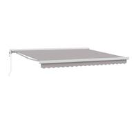 vidaXL Store Rétractable Automatique Gris Clair 400x300 cm, Tissu de Remplacement pour Store 4x3 m en Gris Clair