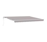 vidaXL Store Rétractable Automatique Gris Clair 400x350 cm, Tissu de Remplacement pour Store 4x3,5 m Gris Clair