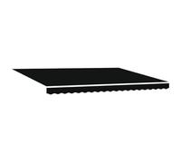 vidaXL Store rétractable Automatique Noir 450x300 cm