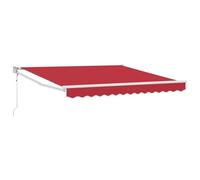 vidaXL Store rétractable Automatique Rouge 300x250 cm, Tissu de Remplacement pour Store pour Cadre 3x2,5 m Rouge