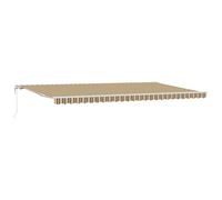 vidaXL Store Rétractable Automatique Vert et Jaune 600x300 cm