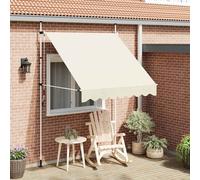vidaXL Store rétractable manuel 200 cm blanc crème