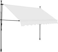 Auvent manuel rétractable avec LED 300 cm Crème