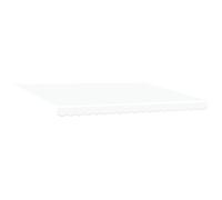 vidaXL Store rétractable Manuel avec LED Blanc 450x350 cm, Tissu de Remplacement pour Store de 4,5x3,5 m Blanc