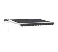Vidaxl Store Rétractable Manuel Avec Leds Anthracite 3 X 2,5 M