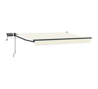 vidaXL Store rétractable manuel avec LEDs Crème 3 x 2,5 m