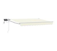 vidaXL Store rétractable manuel avec LEDs Crème 3 x 2,5 m