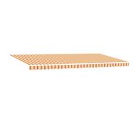vidaXL Store rétractable Manuel Jaune et Orange 600X350 cm, résistant aux UV, étanche et Ajustable pour l'extérieur, Stores de Patio, Ombre de Jardin, Ombre Solaire extérieure