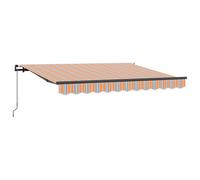 vidaXL Store rétractable Multicolore 2,5 x 2 m avec Un Cadre en Aluminium Peint, Un Tissu en Polyester Qui résiste aux UV et à l'eau. C'est Une Solution Moderne pour ombrager l'extérieur, avec des AC