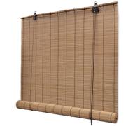vidaXL Store roulant Bambou Marron 140 x 160 cm