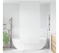 vidaXL Store Roulant de Douche 120x240cm Blanc Rideau de Douche Salle de Bain