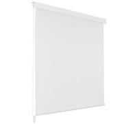 vidaXL Store Roulant de Douche 120x240cm Blanc Rideau de Douche Salle de Bain