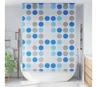 vidaXL Store Roulant de Douche 160x240 cm Cercle Rideaux Douche Salle de Bain 142857 Bleu G