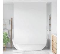 vidaXL Store Roulant de Douche 160x240cm Blanc Rideau de Douche Salle de Bain 142845