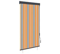 Vidaxl Store Roulant D'extã©Rieur 80x250 Cm Jaune Et Bleu