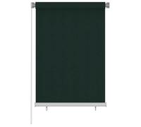 vidaXL Store roulant d'extérieur 105 (l) x 140 (H) cm vert foncé HDPE 312811
