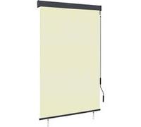 vidaXL Store roulant d'extérieur rétractable vertical - Blocage UV et chaleur - 120x250 cm Crème