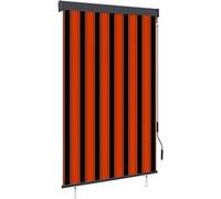 vidaXL Store roulant d'extérieur 120x250 cm Orange et marron Orange G
