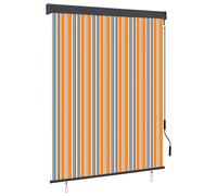 Vidaxl Store Roulant D'extérieur 140x250 Cm Jaune Et Bleu