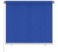 vidaXL Store roulant d'extérieur 160x140 cm Bleu PEHD Bleu G