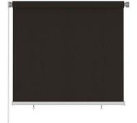 vidaXL Store roulant d'extérieur 160x140 cm Marron PEHD G
