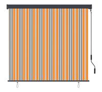 Vidaxl Store Roulant D'extérieur 160x250 Cm Jaune Et Bleu