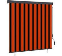 vidaXL Store roulant d'extérieur 160x250 cm Orange et marron Marron G