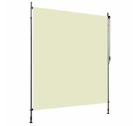vidaXL Store roulant d'extérieur Ombre de balcon 200x270 cm Résistant aux UV et à la chaleur Crème