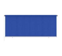 vidaXL Store roulant d'extérieur 350x140 cm Bleu PEHD G