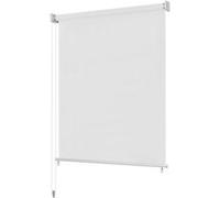 vidaXL Store roulant d'extérieur Blanc 80x140 cm PEHD Blanc G