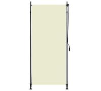 vidaXL Store Roulant d'Extérieur Ombre de Balcon Jardin Véranda Pergola Terrasse Résistant aux UV et à la Chaleur 100x270 cm Crème