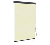 vidaXL Store Roulant d'Extérieur Store Rétractable Vertical Balcon Jardin Pergola Terrasse Patio Blocage des UV et de la Chaleur 120x250 cm Crème