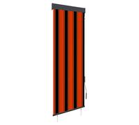 Vidaxl Store Roulant D'extã©Rieur 60x250 Cm Orange Et Marron