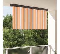 Vidaxl Store Roulant Extérieur Manuel Jaune Et Bleu 200 X 250 Cm Tissu