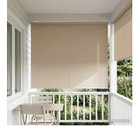 vidaXL Store roulant extérieur protection UV Beige Polyester 42041224