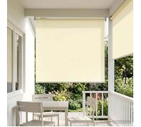 vidaXL Store roulant extérieur protection UV Crème Polyester 42041185