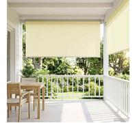 vidaXL Store roulant extérieur protection UV Crème Polyester 42041186