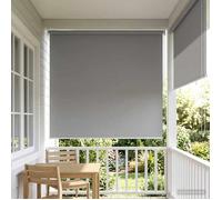 vidaXL Store roulant extérieur protection UV Gris clair Polyester 42041266