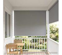 vidaXL Store roulant extérieur protection UV Gris clair Polyester 42041269