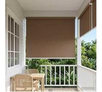 vidaXL Store roulant extérieur protection UV Taupe Polyester 42041196