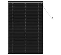 vidaXL Store Vénitien Noir 150 x 80 cm 25 mm PVC, Solution Moderne de Stores vénitiens, durables pour Bureau à Domicile, Filtration de lumière réglable, Protection de la Vie privée