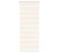 vidaXL Store zèbre beige marbré largeur du tissu 50 9 cm polyester store à enrouleur zébré store zébré pour fenêtre store 4014642