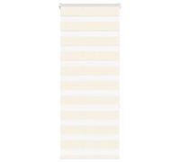 vidaXL Store zèbre Beige marbré Largeur du Tissu 55,9 cm Polyester, Store à Enrouleur zébré, Store zébré pour fenêtre, Store zébré pour vitre