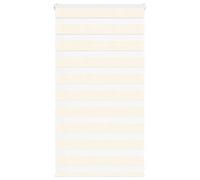 vidaXL Store zèbre Beige marbré Largeur du Tissu 80,9 cm Polyester, Store à Enrouleur zébré, Store zébré pour fenêtre, Store zébré pour vitre