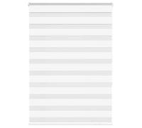 vidaXL Store zébré à enrouleur 105x150 cm – tissu 100,9 cm polyester – blanc