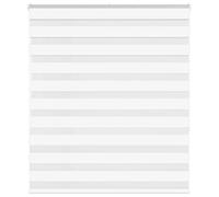 vidaXL Store zèbre Blanc 120x150 cm Largeur du Tissu 115,9cm Polyester