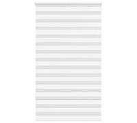 vidaXL Store zèbre Blanc 120x200 cm Largeur du Tissu 115,9cm Polyester, Store à Enrouleur zébré, Store zébré pour fenêtre, Store zébré pour vitre